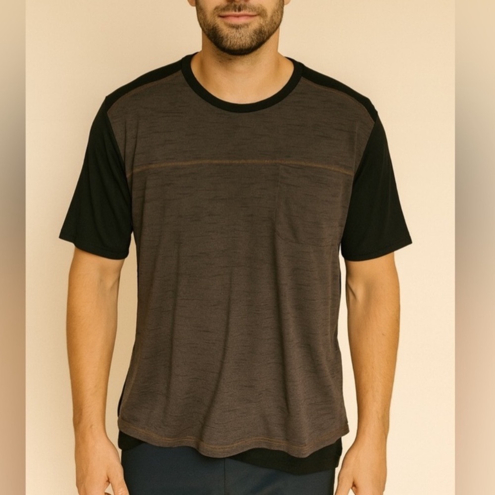 KORSA by Roadrunner Sports Men’s Performance Running Shirt XL‎ Black Gray